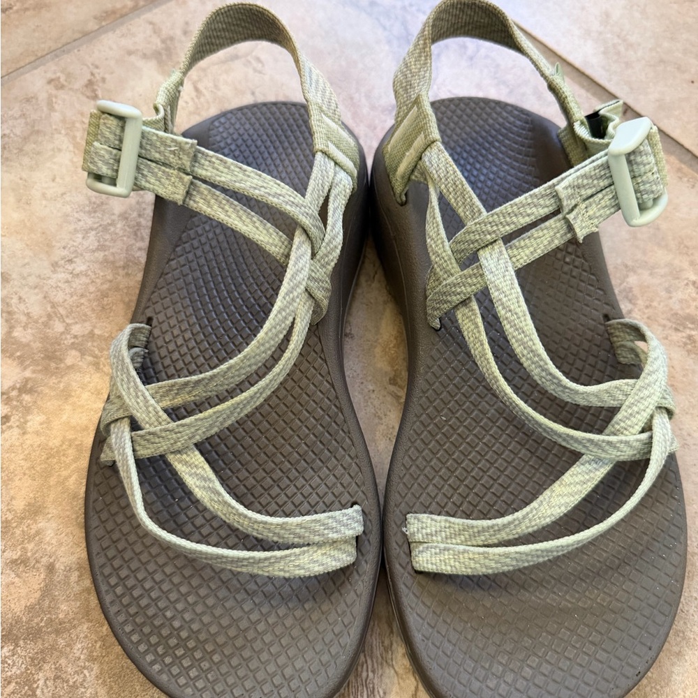 Chaco Women's Sandals in Light Gray and Dark Gray